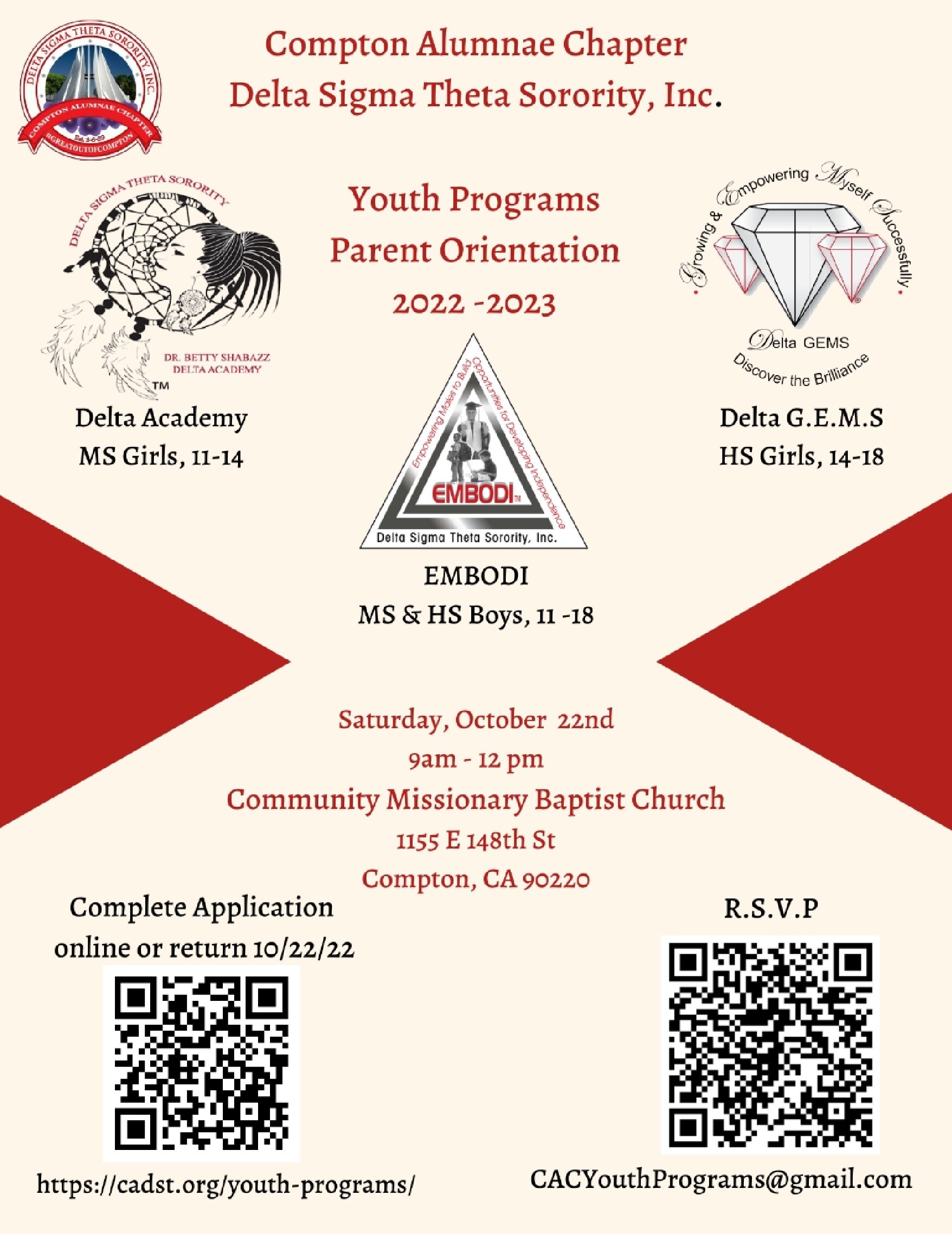 Youth Programs Flyer 22